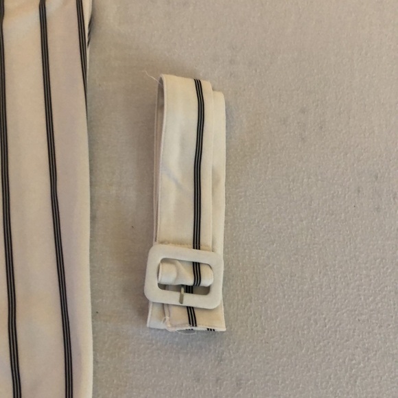 Simply Styled Striped Pants with Belt - Picture 3 of 3